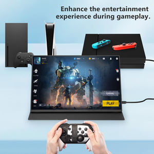 GBOLE 16,1 "Monitor portátil Full HD 1080P Monitor de computadora dual USB C con altavoces para PC Teléfono PS5/4 Xbox Switch - Product Image 5