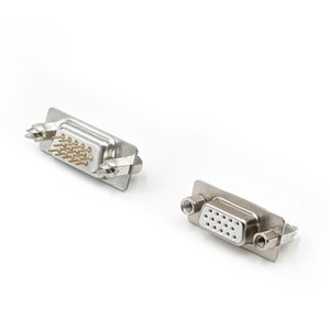 Lechuan ตัวเชื่อมต่อ D-SUB 15Pin มีความหนาแน่นสูงชนิดตรงชนิดบัดกรี PCB ตัวผู้ติดตั้ง PCB - Product Image 1