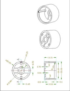 21毫米磨砂25度pmma透镜反射器，用于xpg xpe 3535 led - Product Image 5