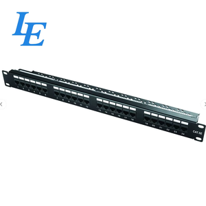 Panel de conexión Cat6 Cat5e completamente cargado de 19 pulgadas con 24 puertos UTP RJ45 IDC 110 para redes - Product Image 2