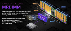 Oem HMCG78AGBRA SK Hynix 1x16GB DDR5-5600 RDIMM PC5-44800RシングルランクX8モジュール5600mhz 6000mhz Ddr5 RAMメモリ - Product Image 2