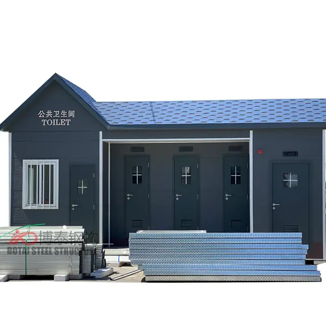 Prefab Draagbare Mobiele Openbare Container Toiletten Outdoor Container Wasruimte China Prefab Huis