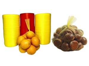 Su misura di colore PE estruso netto borse rotolo all'ingrosso rete estrusa