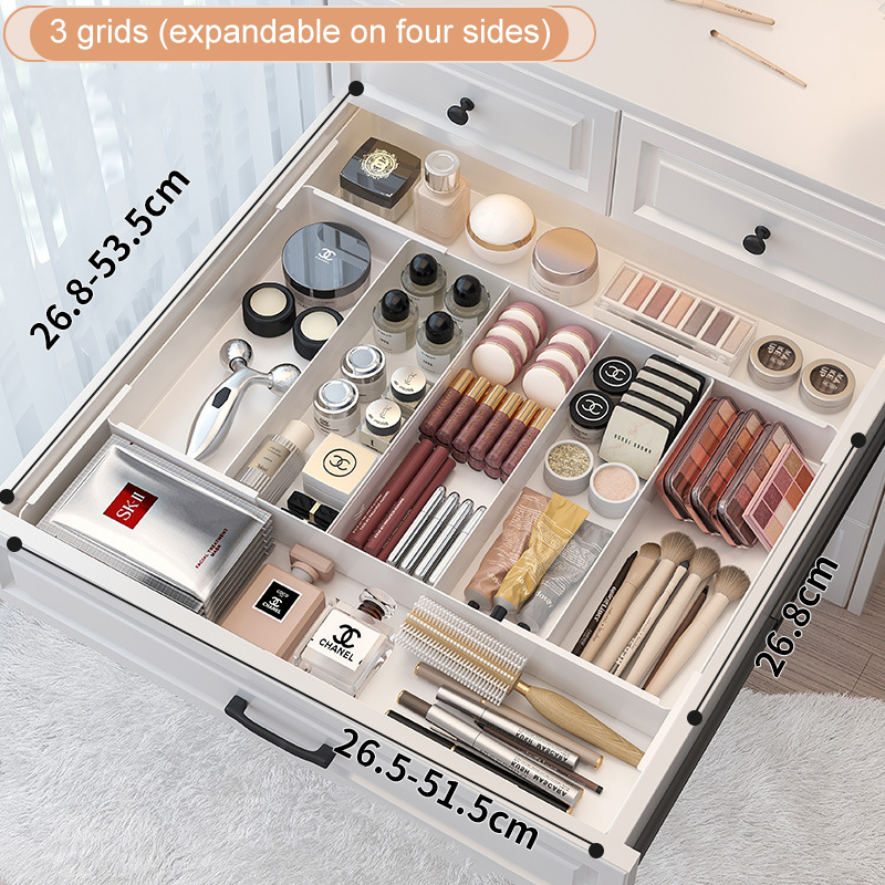 Blanc-3 grilles (extensible sur quatre côtés)