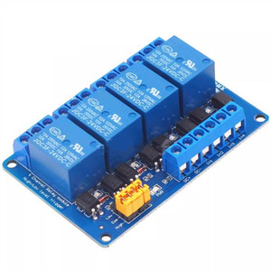 Módulo de relé de 4 canales 3,3 V 5V 12V 24V Control de relé de disparo de nivel alto y bajo con optoacoplador - Product Image 2
