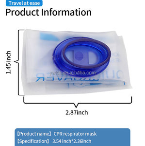 Grosir masker pernapasan Cpr saku respirasi buatan cepat resusiasi mulut ke mulut pelindung Cpr sekali pakai - Product Image 5