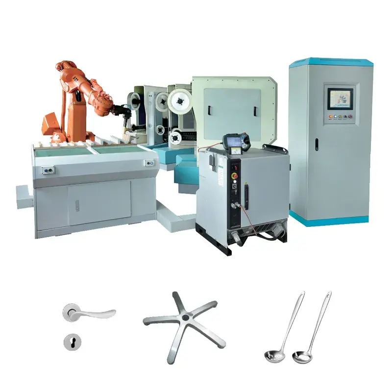 New Abrasive Belt Grinding Technology Automatic Sand Belt Robot Polishing Grinding Machine For Workpiece Processing Machine