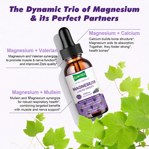 Private Label Magnesium Flüssigkeits tropfen fördern die Muskel nerv funktion Verbesserte Schlaf qualität Vitamine Liquid Drops Supplement - Product Image 4