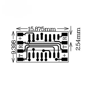 10PCS Mini MAX3232 RS232 zu TTL Serial Port Leavel Converter Bürsten modul Anschluss MAX232 Blink platine Für Arduino - Product Image 3