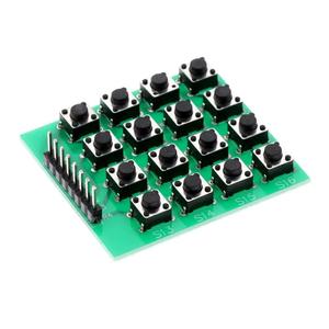 4x4 Keypad <strong>Keyboard</strong> Module 16 Push Buttons <strong>MCU</strong> Mini Practical <strong>Keyboard</strong> Expansion Module Microcontroller For DIY - Product Image 1