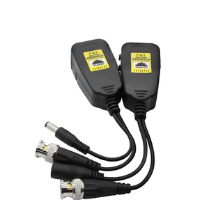 Wholesale 300Meters 8MP 2 in 1 Video+Power CCTV Video Balun BNC Converter Rj45 Twisted Pair Transmitter for IP Camera <strong>System</strong> - Product Image 1