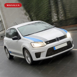 Upgrade Body Kit untuk Volkswagen VW POLO 11-17 ke Gaya WRC <span class=keywords><strong>Bodykit</strong></span> Bumper Depan Bumper Belakang Side Skirt Grille - Product Image 2