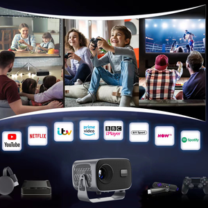 Mini proyector 4K Android inteligente Bluetooth wi-fi WiFi descargar aplicaciones Android en proyector de cine en casa - Product Image 3