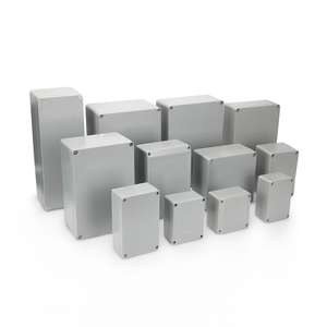 Chết đúc nhôm Hộp nối chống thấm nước với gia công CNC, khoan, khắc và in lụa cho các ứng dụng điện - Product Image 1