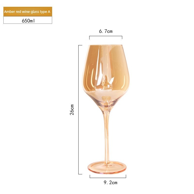 Amber red wine glass type A