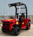 La nouvelle version améliorée du tracteur gabonais peut tirer des fûts d'huile.