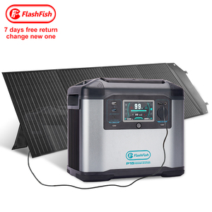 FlashFish 1.5kw 2kw 1500w 2000w Ibd Backup Charging Ac <strong>Input</strong> and <strong>Output</strong> on Wheels Portable Solar Energy Power Generator Station - Product Image 1