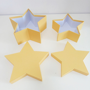 Custom LOGO Small Top and Bottom Gift <strong>Box</strong> New Design Cardboard <strong>Star</strong> Shape with Sponge Liner Embossed Lip and Base for Storage - Product Image 2