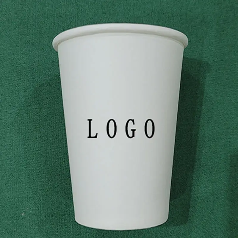 Personalizado biodegradável 6oz 8oz 9oz 12oz 16oz copos de papel kraft descartáveis Double Wall Coffee Paper Cup para bebidas quentes