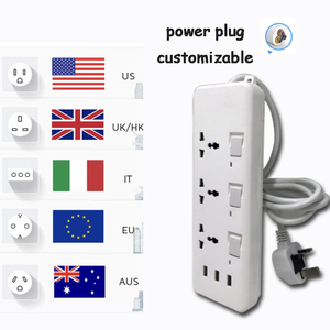 High Quality Universal EU UK AUS US Plug Power <strong>Usb</strong> Outlet <strong>13A</strong> 3 Way Electric Board Extension Cable for Desktop <strong>Socket</strong> - Product Image 5
