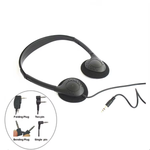 Phong cách Stereo 3.5mm Giao diện on-ear Tai nghe IPX3 không thấm nước xoay Thiết kế 1.5m dây cho văn phòng trung tâm cuộc gọi sử dụng-phổ biến - Product Image 4