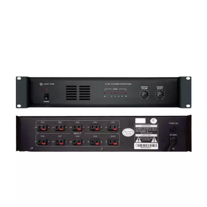 Sistema de megafonía analógico Panel de monitor de 10 canales con señal de audio de 100V/ 70V