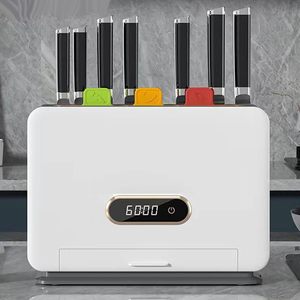 Modern <strong>Smart</strong> Home Gadgets Cutting Boards With Storage Stand Set <strong>3</strong> Color <strong>Coded</strong> Cutting Drying Chopping Board Knives Organizer - Product Image 1