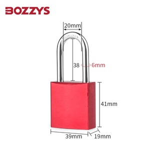 Endüstriyel kilitleme için otomatik Pop-Up ile özel lazer kodlu anahtar tutucu Anti-UV alüminyum asma kilit-etiketleme - Product Image 4