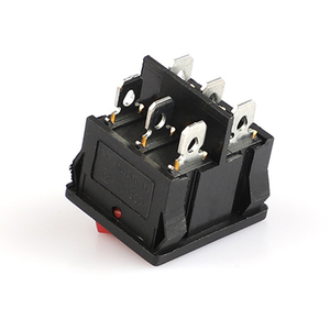 KCD5-202 rocker anahtarı ON-OFF güç anahtarı LED ile 6 pin lambaları basmalı düğme anahtarı - Product Image 2