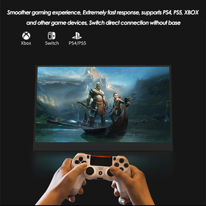 15.6&quot; Touch Screen Portable <strong>Lcd</strong> <strong>Monitor</strong> <strong>With</strong> Screen Holder Stand for Mini PC Phone Xbox PS4 PS5 Switch
