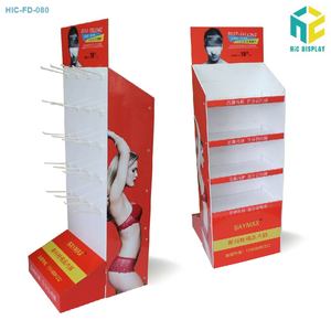 Karton Display Stand Supermarkt Kostenlose Werbung Faltbarer Boden Racking Display Karton POP Store Regal - Product Image 6