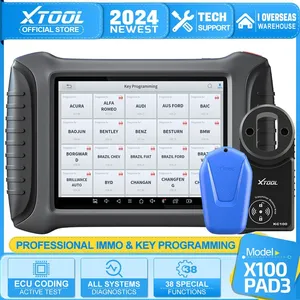 XTOOL X100 PAD3 Elite with KC100自動キープログラマー車の診断ツールIMMO & キープログラミングすべてのキーが失われました38サービスCANFD - Product Image 2