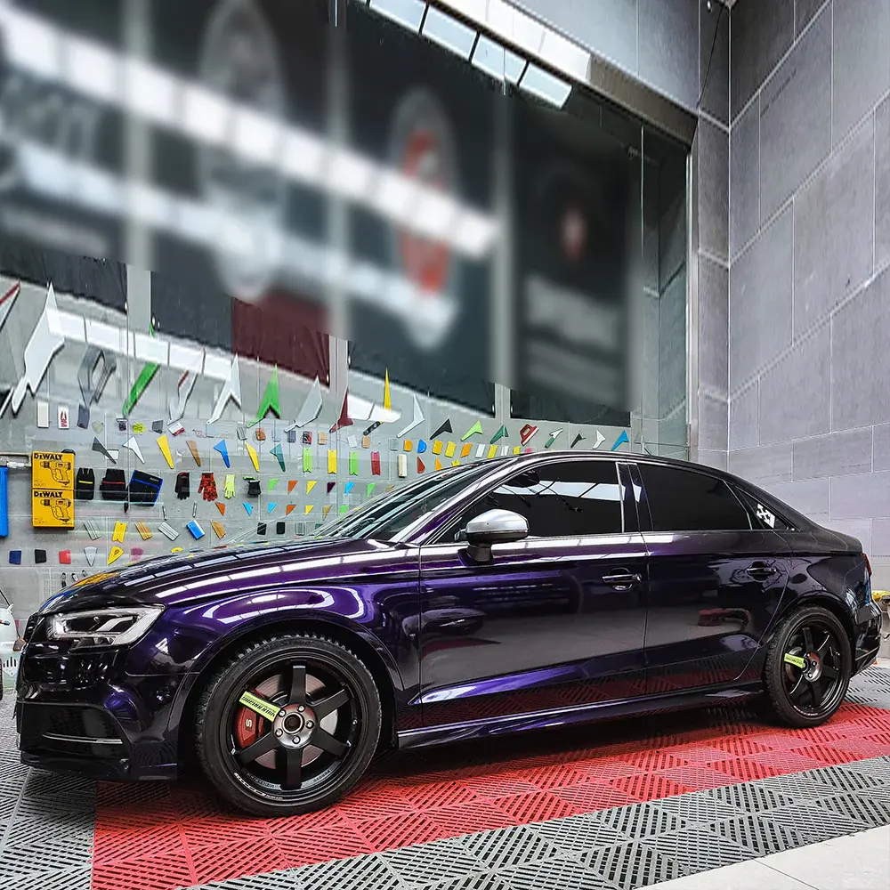 Глянцевая фиолетовая пленка для автомобиля