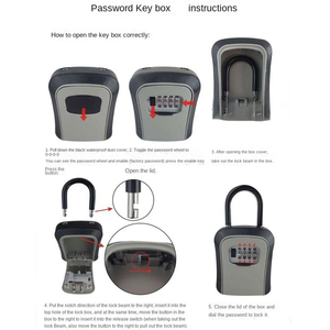 Sicherheit wasserdichte Combo 4-stellige codierte Kombination Wand halterung digitale Schlüssel aufbewahrung Safes Schließfach Schließfach für außerhalb des Hauses - Product Image 5