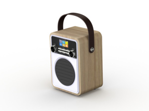 Tragbares Vintage-Radio mit DAB DAB FM-Uhr | USB/AUX, Kopfhörer anschluss, Sleep-Timer, Fernbedienung, 80 Presets - Product Image 4