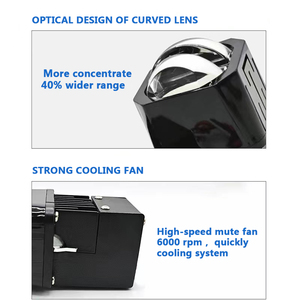 Araba far aksesuarları evrensel projektör LED 15 inç Biled matris yüksek düşük işın 110W matris LED far projektör Lens - Product Image 5