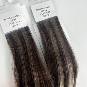 Doğal bakire uzantıları Remy örgü görünmez bant-yumuşak pürüzsüz Remy örgü 100% görünmez çinli insan saçı - Product Image 3