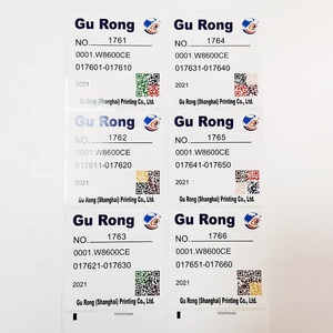Di nuova concezione stampati personalizzati dati variabili QR codice a barre etichette con unico contenuto per ogni etichetta