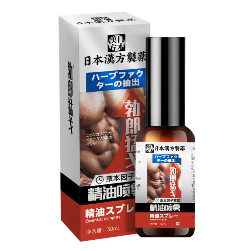 Spray de óleo essencial para áreas íntimas masculinas, 30ml/Frasco, massagem antibacteriana, ideal para aumentar o pênis, cuidados com a saúde masculina