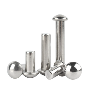2.5mm 3mm 4mm 5mm 6mm 8mm 10mm 12mm 14mm 16mm半丸ソリッドヘッドリベットステンレススチールポット用ボディナイフロックリベット