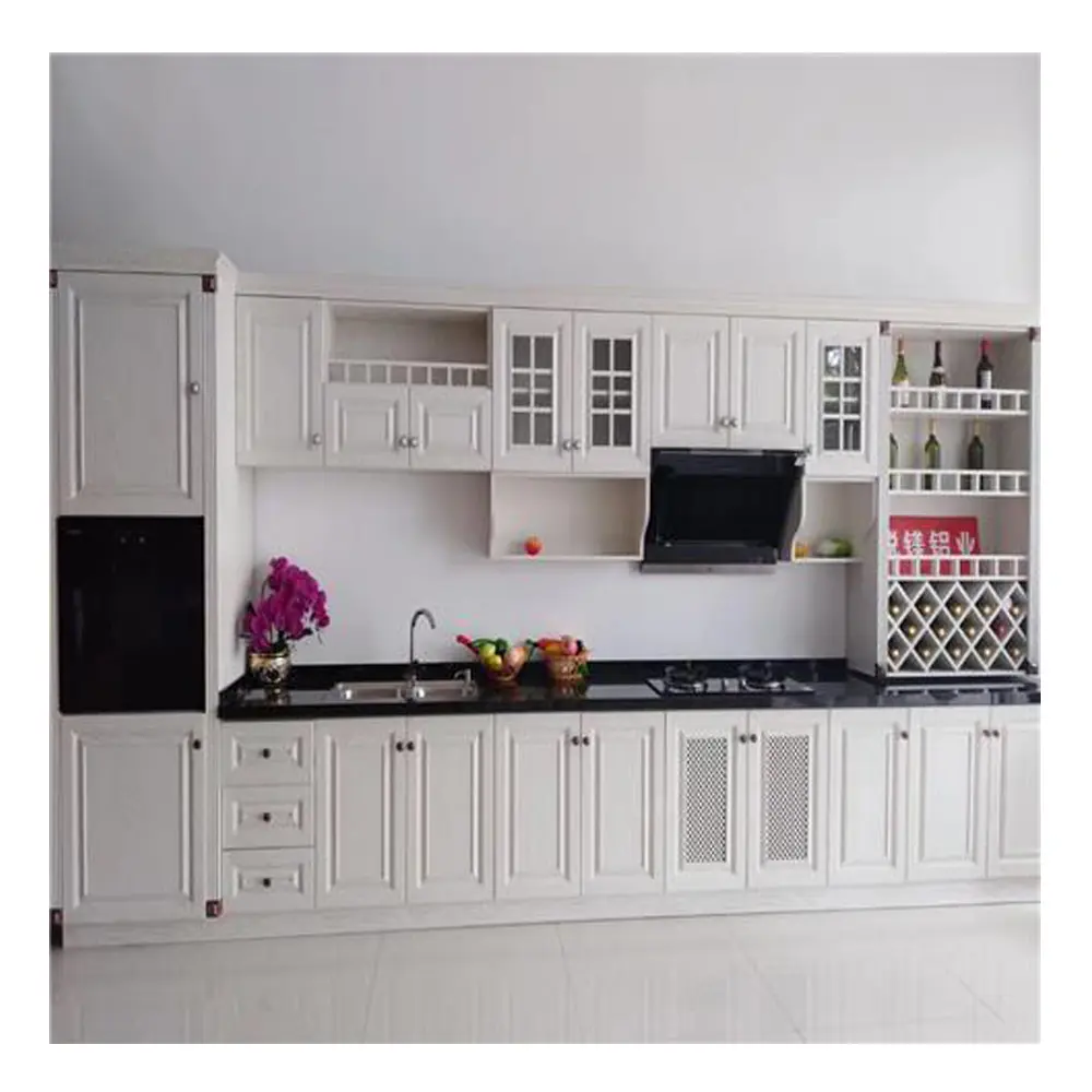 Gabinete personalizado integrado cocina moderno económico gabinete del hogar