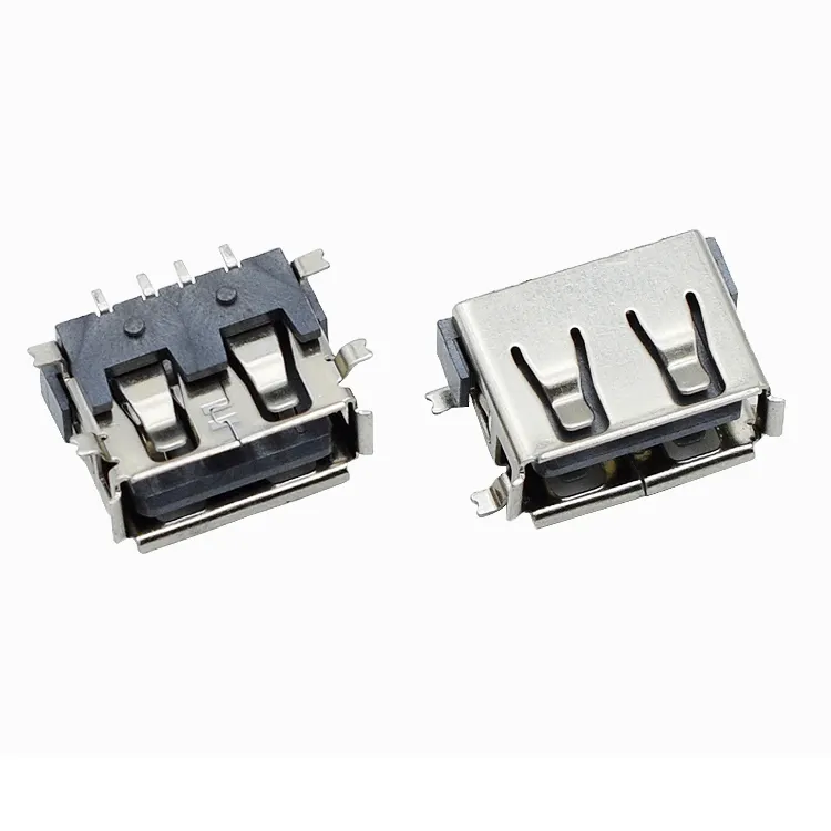 Manufacturer 10.0 short body 180 degree glue high 6.3/6.8mm plying-up 8 pin short body USB socket connector