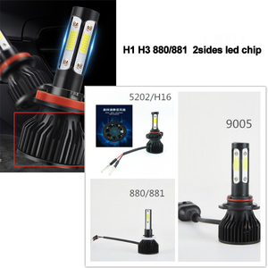 Auto <strong>LED</strong> Lighting System V7 H7 H11 H4 9006 Bus Headlamps 4 Sides 12V Vehicle Cars <strong>LED</strong> Headlights Bulb Shape <strong>Code</strong> H1 - Product Image 5