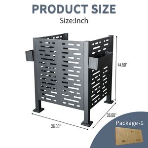 ที่ครอบรั้วเพื่อความเป็นส่วนตัวทำจากโลหะ dB 3ftx3ft สำหรับเครื่องปรับอากาศกลางแจ้งรั้วสนามแบบปกปิดได้อย่างสมบูรณ์แบบ - Product Image 6