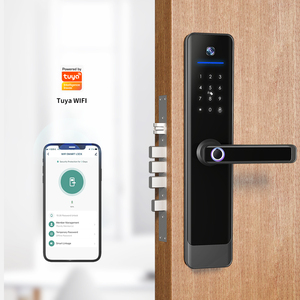 Smartek E908FP fotocamera 6068 6085 Keyless Entry Fingerprint Code RFID Card Key Lock App Digital Tuya Intercom Video Smart Lock - Product Image 3