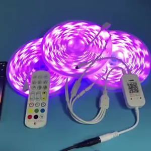 RGB LED şerit seti kitleri müzik denetleyicisi IP20 IP65 12V SMD5050 RGB LED şerit - Product Image 5