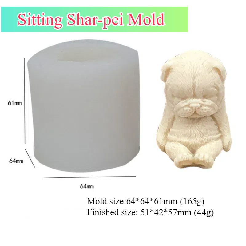 Moule shar-pei assis