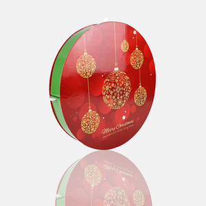กล่องปฏิทินการถือกำเนิดของทองคำสีแดงที่มีลวดลายดาวเกล็ดหิมะกระดาษศิลปะนูนสำหรับลูกอมและเครื่องสำอางตัวอย่างโลโก้ได้ตามต้องการ - Product Image 3
