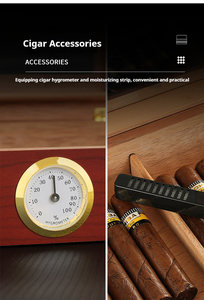 <strong>2025</strong> Customized Handmade Cigar <strong>Humidor</strong> Wood Cigar Boxes Manufacturer Cabinet Spanish Piano Cigar Accessories - Product Image 4