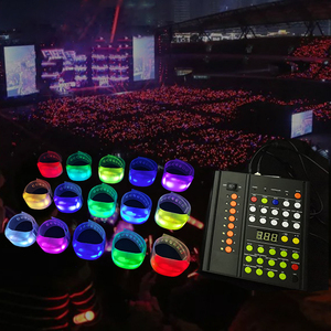 Stampa personalizzata concerto LED lampeggiante DMX controllo programmabile telecomando LED bracciale - Product Image 3